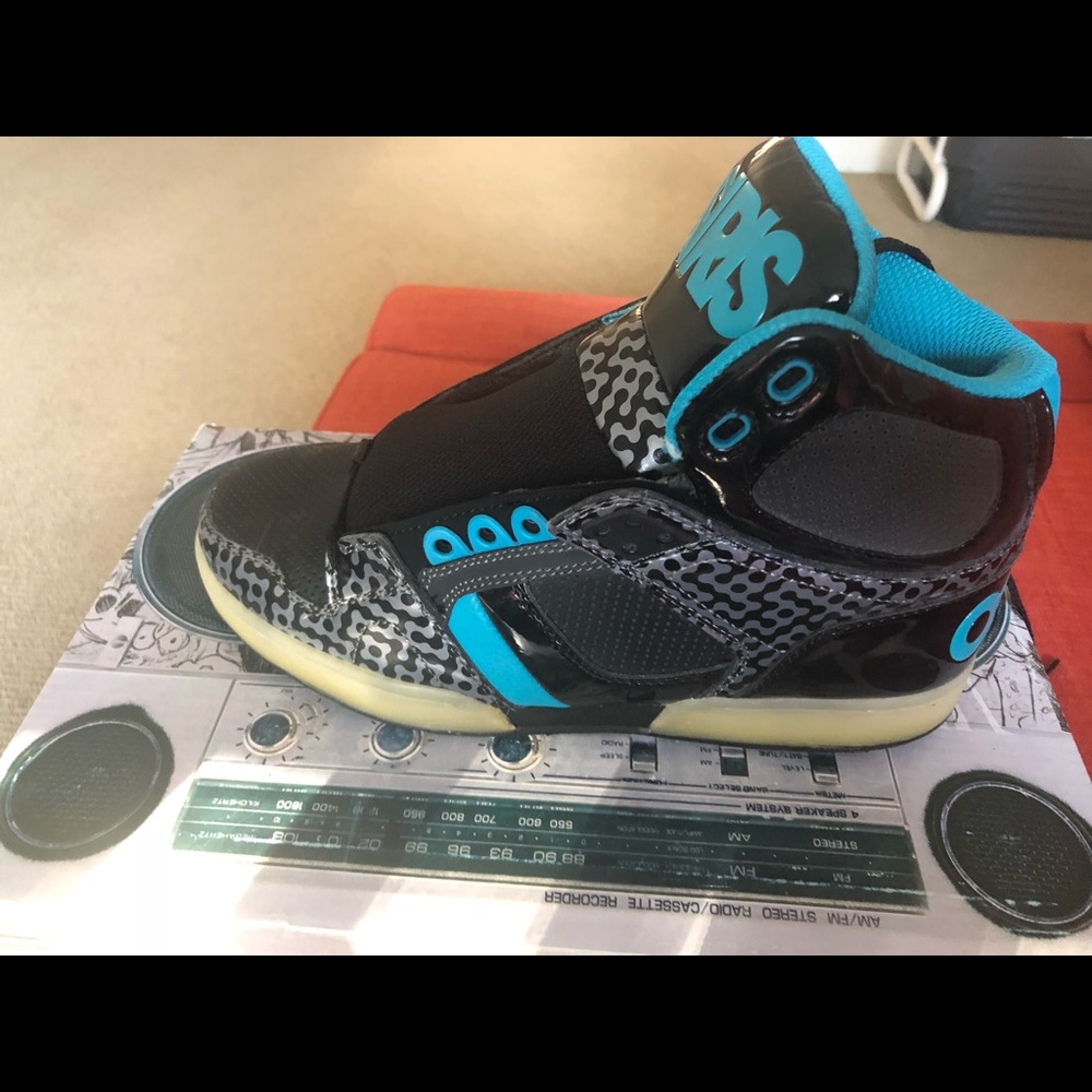 Osiris Shoes NYC 83 Black/Lake/White Boys/Mens Sz6